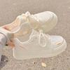 Summer Versatile Breathable Mesh White Shoes Children's New Shoes Thin Soles Inner Height Increase Casual Board Shoes