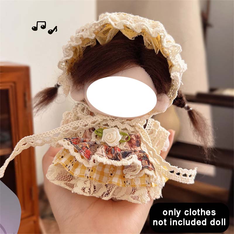 Lovely Dress Doll Clothes Accessories for 10cm Cotton Dolls Dress UP Doll Clothes DIY Accessories Games Toys Gifts