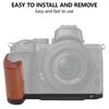 L Shaped Camera Bracket Hand Grip for Mirrorless Camera Photography Cage Wood And Aluminum Camera Holder