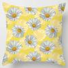 Modern Simple Yellow Flower Pillowcase Home Sofa Cushion Lumbar Pillow