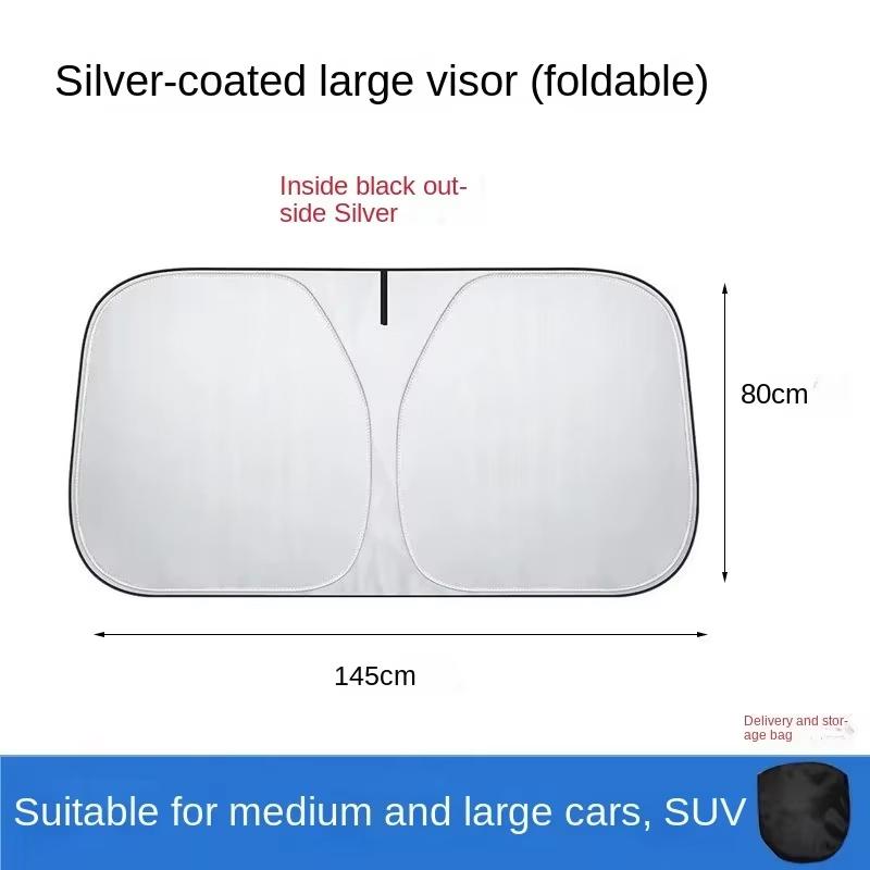 Car Sunshade Front Windshield Heat Insulation Umbrella Sun Protection Car Sunshade Car Sun Protection Retractable Car Sunshade
