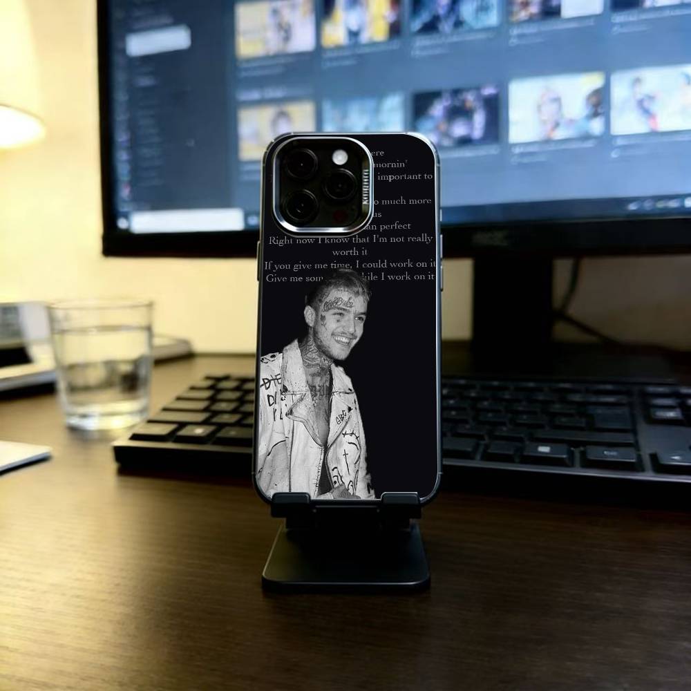Lil Peep Hellboy Liebe Rapper Handyhülle Für iPhone 17,16,15,14,13,12,11 Plus,Pro Max,XS,Bunte Silber Schwarz Hülle