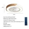 Nordic Smart Ceiling Fans With Light For Living Room Dining Blades Reversible 6 Speed 52cm Fans Lighting 36W Low Floor Fans Lamp