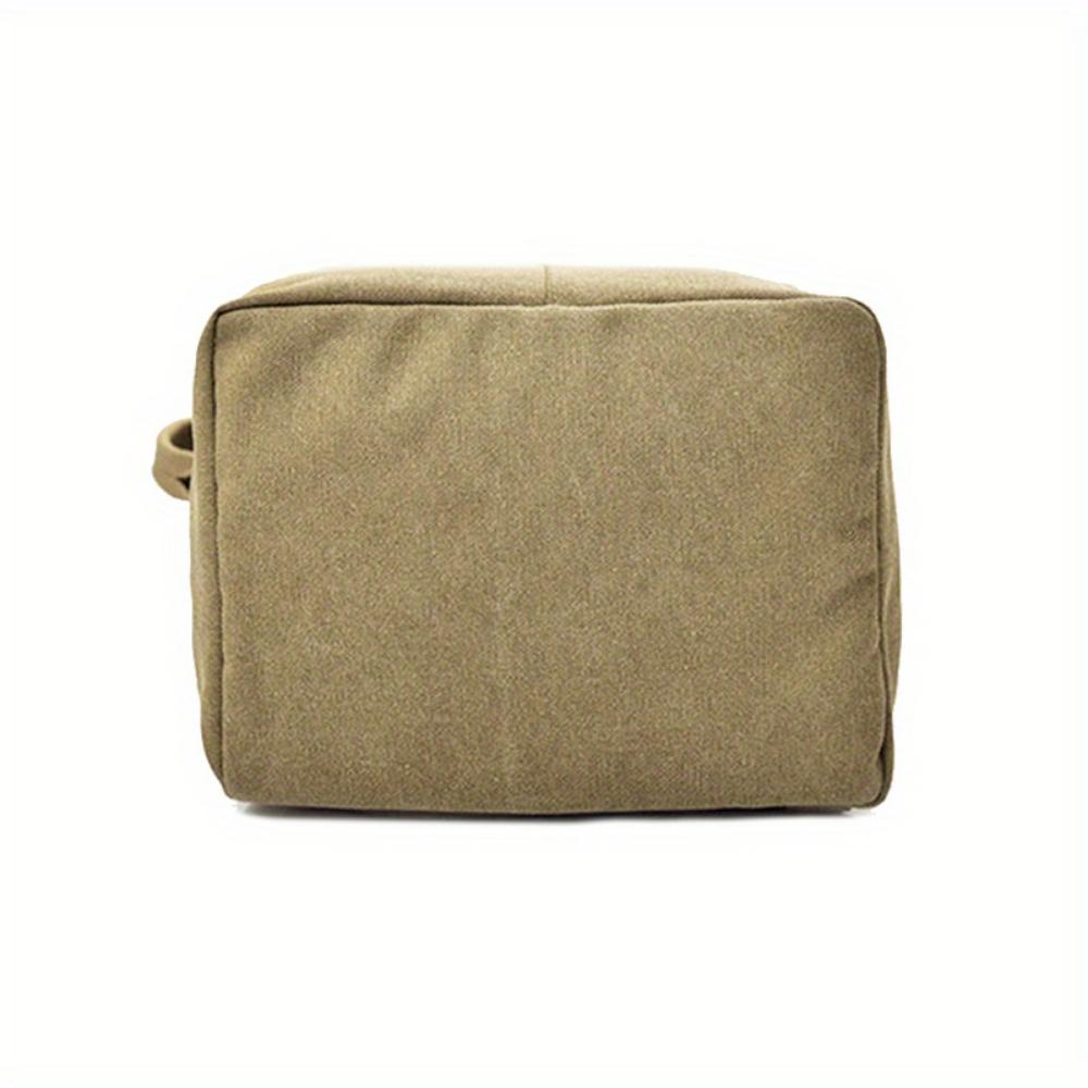Large Capacity Khaki Canvas Backpack Men's Adjustable Travel Mountaineering Backpack Men's Backpack