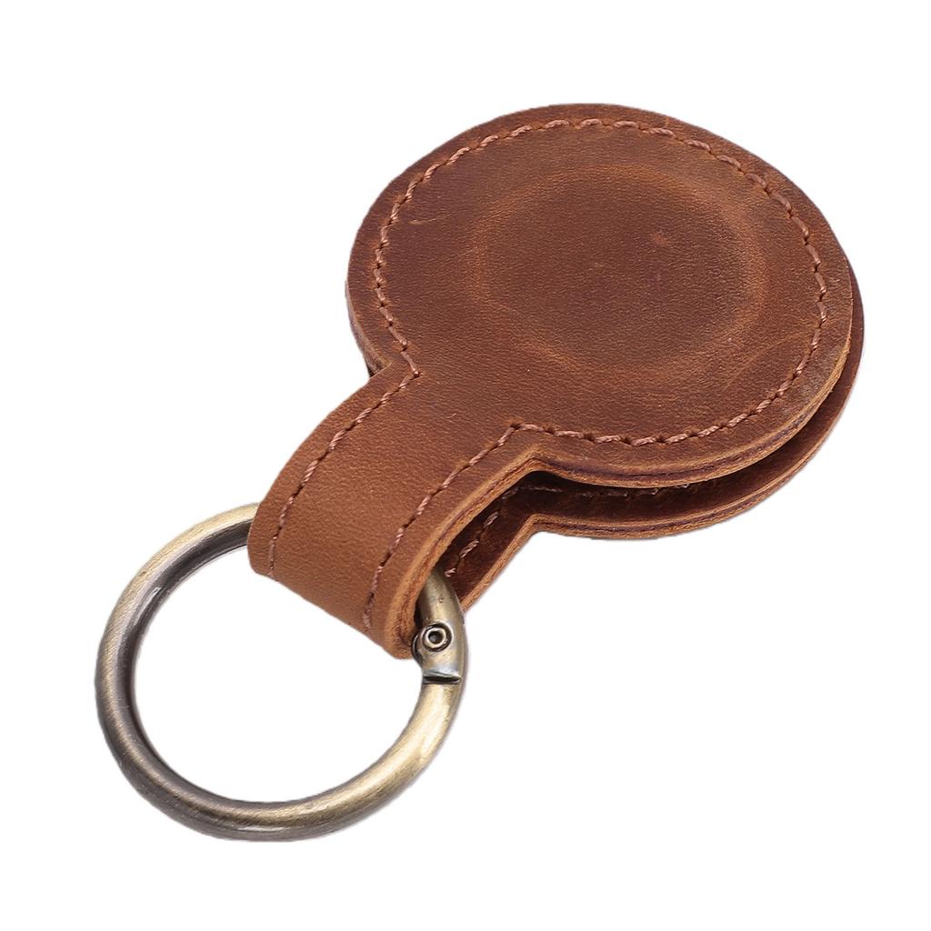Clip Magnético para Sombrero para Viaje en Bolso Manos Libres Cuero PU Imán Fuerte Soporte Clip para Sombrero Forma Redonda Marrón