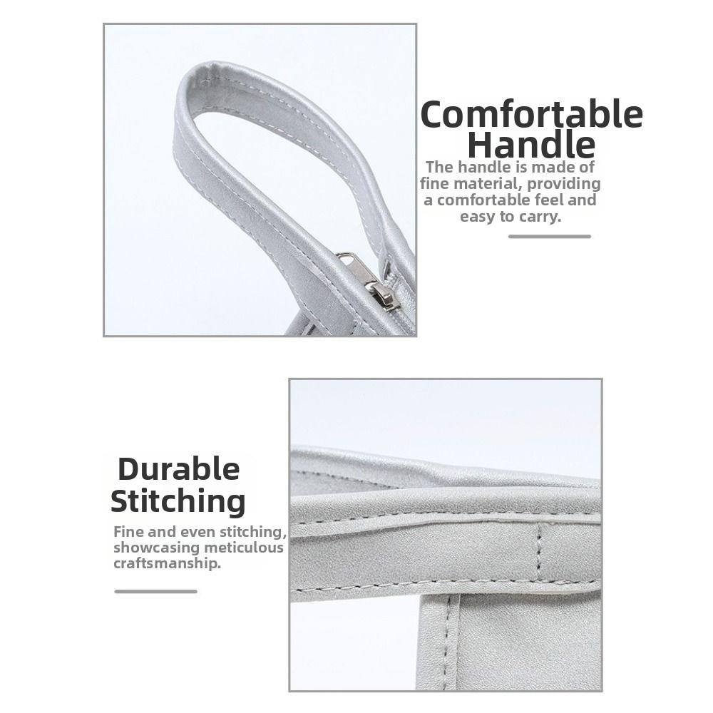 PU Leather Hair Dryer Storage Bag Large Capacity Dustproof Portable Travel Case Durable Waterproof Carrying Case