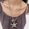 Retro Star Pendant Necklace Unique Necklace Exaggerated Metal Necklace Perfect for Youthful Fashion Enthusiasts
