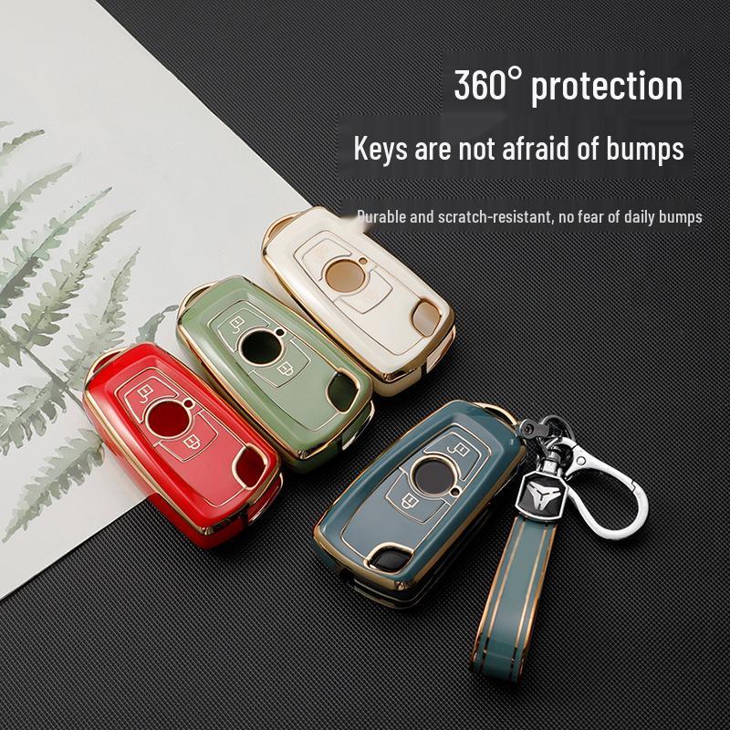 Gold Edge Remote Key Cover for Dongfeng Tianlong KC Qihang Edition Flagship Truck