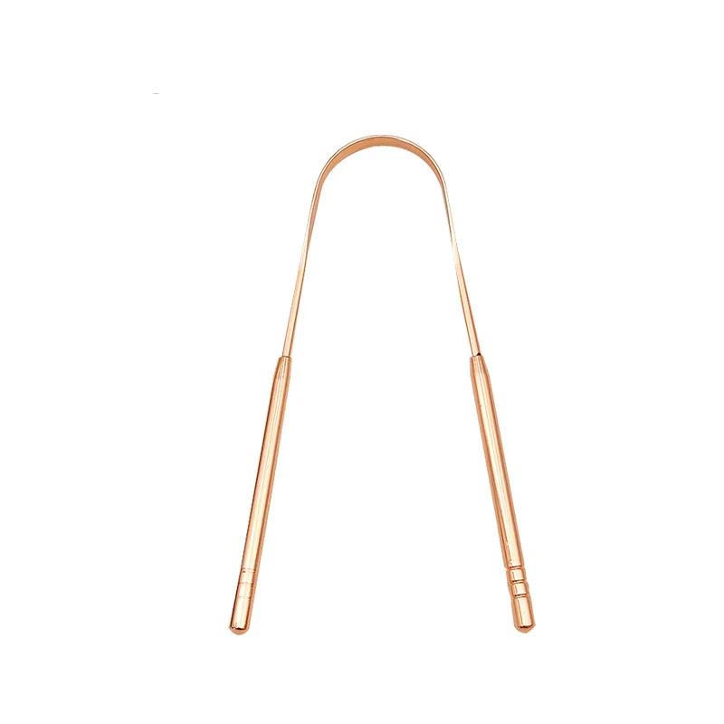 4 Farben Edelstahl Zungenschaber Metall Zunge Frischer Atem Reinigung Beschichtete Zahnbürste Mundhygiene Zungenreiniger Werkzeuge