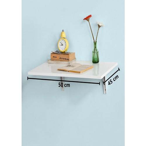 

Самый практичный белый складной настенный письменный стол 45 x 55 см