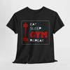 Ät Sova Gym Upprepa T-shirt | Gym Liv Tränings T-shirt | Fitness Motivation Tröja
