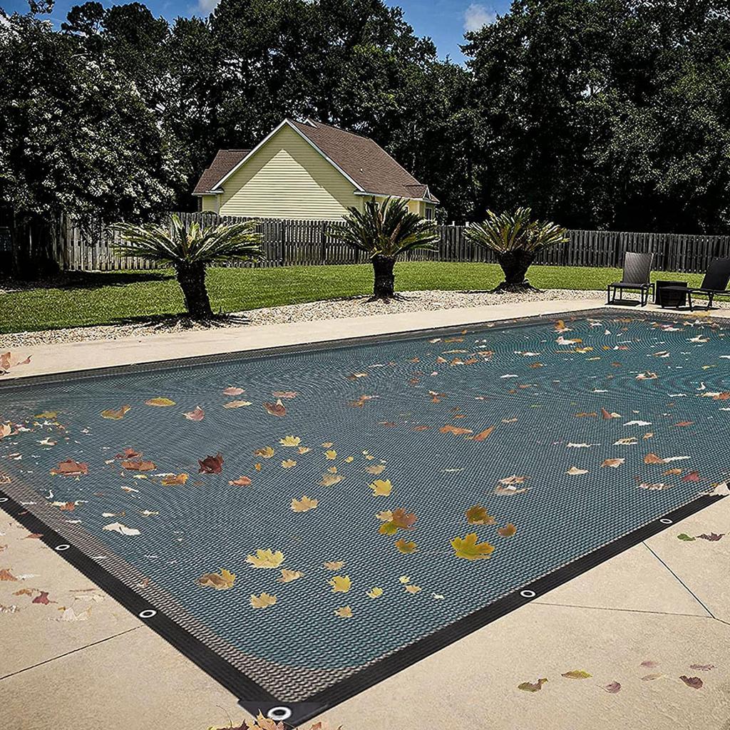 Pool leaf net cover Leaf net for underground and above ground rectangular pools Fine mesh pool screen cover. Pond net cover