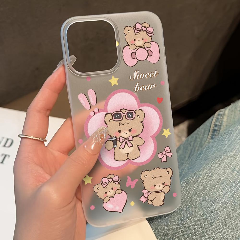 Huse pentru telefoane mobile pentru iPhone 11 13 15 Pro Max 12 14 Pro Max Husă iPhone 16 15 Plus 13 Pro 12 Textura mată Flori desenate pictate