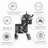 Double-Layer Pet Stroller: Spacious Design for Multiple Cats & Dogs, Removable Carriage