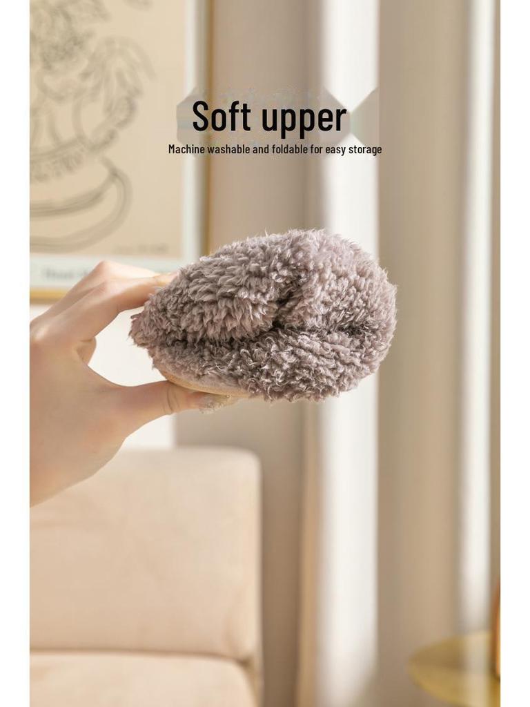 Couples' Cozy Winter Foot-Wrapped Slippers for Indoors