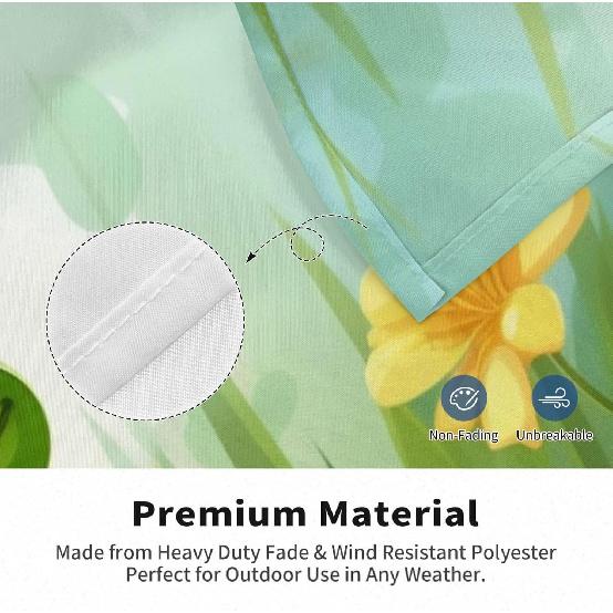 OUSIKA Flag 2x3 FT Garden Flag for Outside Frog in a pond Double Sided Holiday Flag Heavy Duty Large Banner with Brass Grommets Fade-Resistant