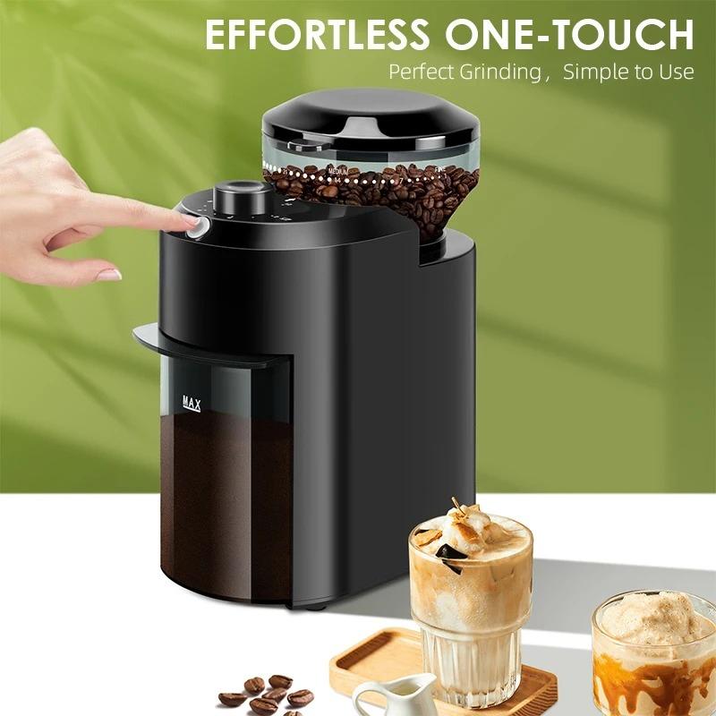 220V/120V with 28 Precise Grind Setting Electric Burr Coffee Grinder Adjustable Burr Mill Conical Coffee Bean Grinding