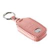 LiLiE Toyota Rumi Daihatsu Move Canvas Tanto Custom Tall Atley Genuine Leather Smart Key Case, Pink