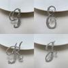 Fashion Alphabet Letter Brooch Pin Full Crystal Rhinestone Encrusted Minimalist Clothing Accessory For Women