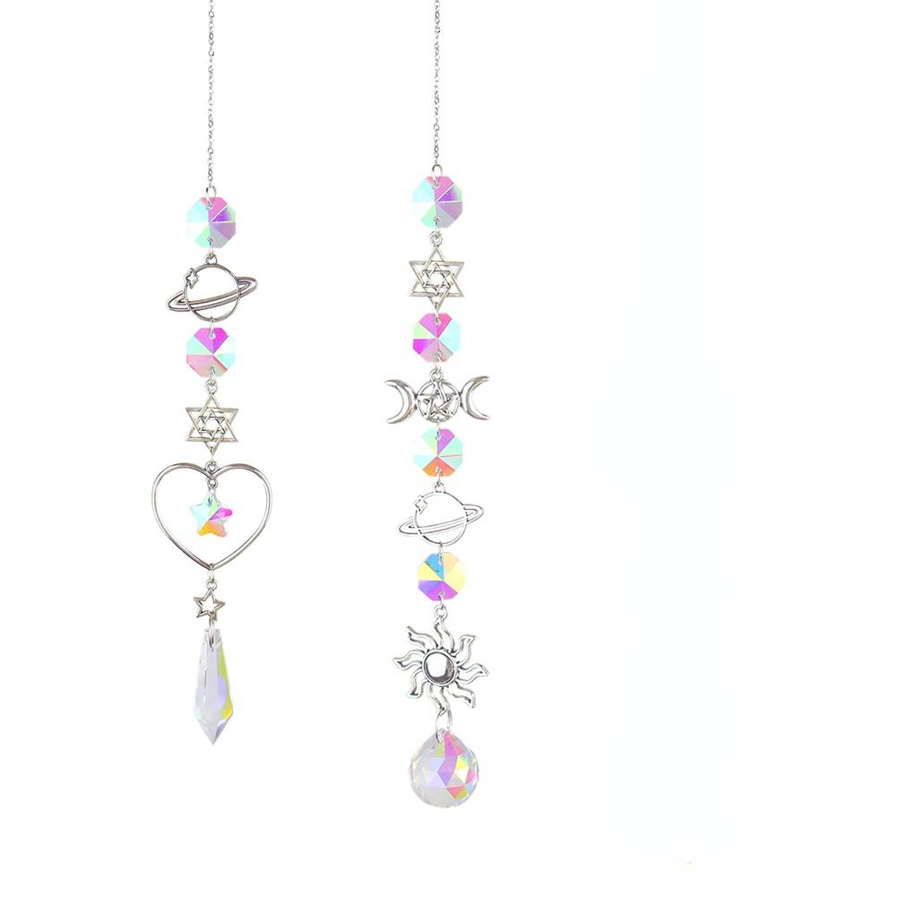 1pc Wind Chime Sun Catcher Pendant Dream Catcher Hanging Drop Home Garden Decor Windchime