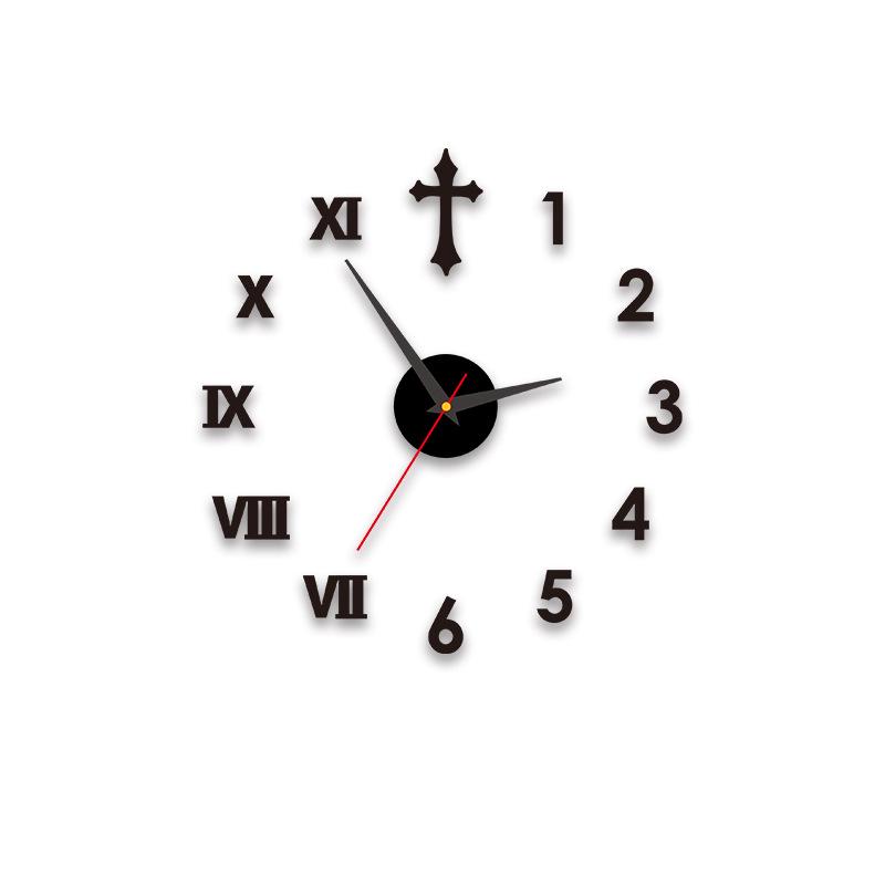

Modern Silent Luminous Wall Clock for Living Room or Bedroom Decor Black