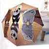 We Bare Bears Freunde Automatischer Faltregenschirm, Selbstöffnend/Schließend, Langlebiger Winddichter Reise-Regenschirm für Outdoor-Abenteuer a0826082