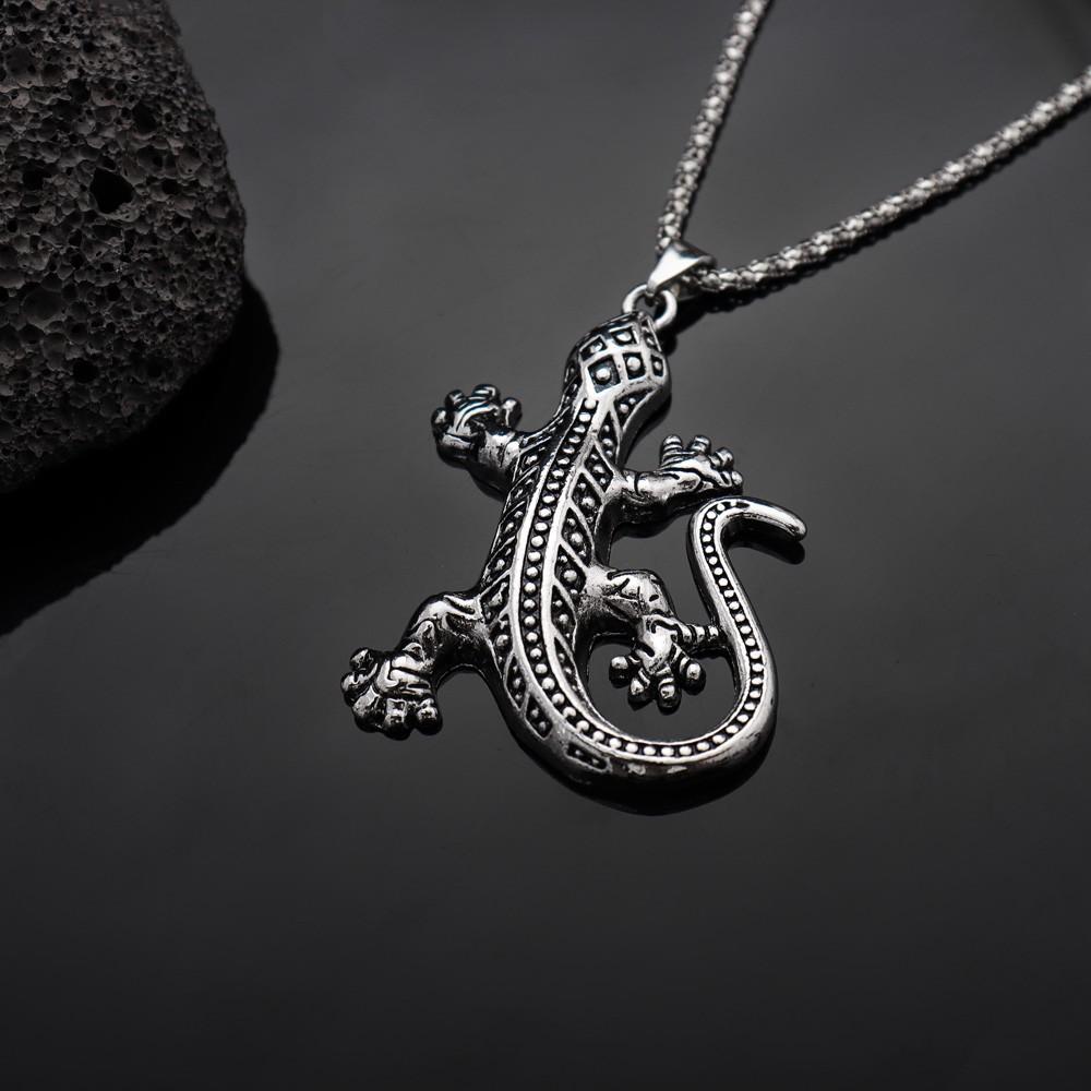 New Animal Series·Gecko Lizard Trendy Men's Pendant Necklace