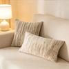 Jacquard Cushion Cover With Stripe Pattern 2 Size For Sofa Or Bedroom