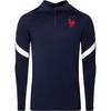 FFF Strike Trenings Langermet Pullover Crew Neck Fotballtopp Herre Topper Marineblå CD2194-400