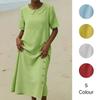 2026 Spring/Summer Elegant Lapel Short Sleeve Solid Color Women's Dress