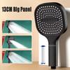 3 Modes Strong Pressurized Shower Head with Filter Large Flow High Pressure Handheld Shower Nozzle Household Shower Accessories
