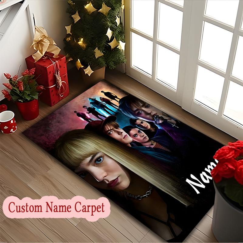 [1pc Dalmatian Carpet] Custom Name Area Rug for Home and Game Room Use, Soft Indoor Sofa Chair Mat