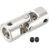 Coupler 5-10mm Rotatable Universal Joint Steering Gear Stainless Steel Coupler Shaft Coupling (Inner Diameter : 8mm to 8mm)