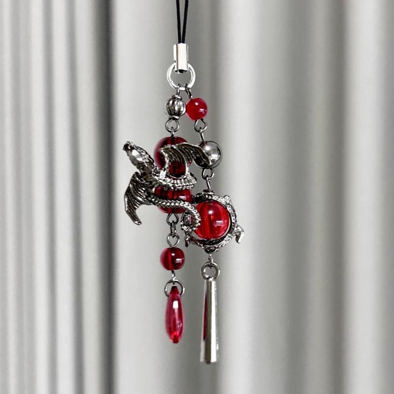 Creative Phone Charms Fashion Trendy Beaded Rabbit Mobile Phone Chain Lanyard Keychain Bag Decoration Pendant Card Book Chain