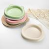 2pcs Set: Shallow Cat Food Bowls, Anti-Whisker Fatigue Pet Bowls, Wide-Rim Low-Profile Cat Food Dishes, Cute Kitten Water Bowls
