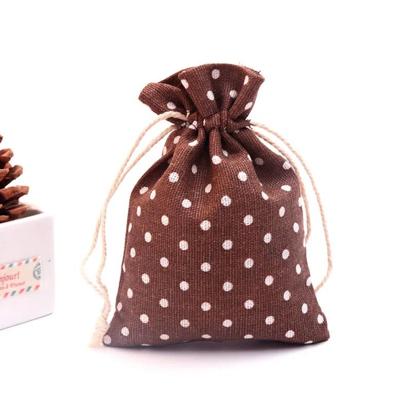 (10x14cm) Cute Cartoon Travel Storage Bag Cotton Drawstring Bag Pouches Candy Favor Holder Jewelry Party Gifts Bag 10pcs/lot