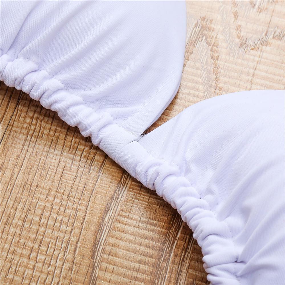 Europäischer & Amerikanischer Strass-Dreieck-Bikini - Sexy einfarbiger Badeanzug für Damen