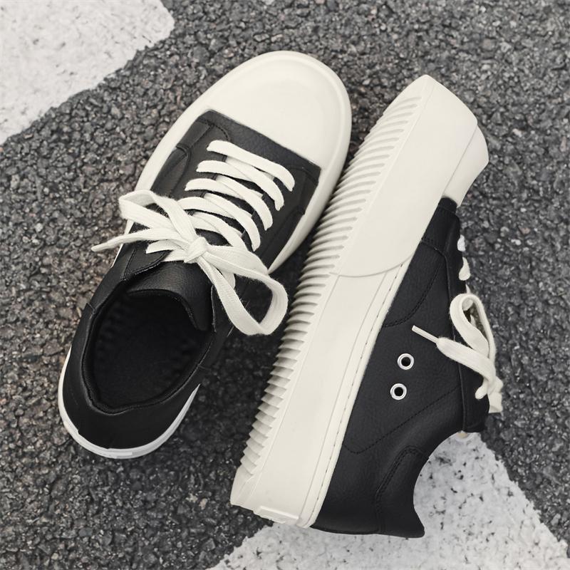Leather Shoes For Man Genuine Leather Big Size Shoes High Quality Designer Formal Platform Casual Shoes Business