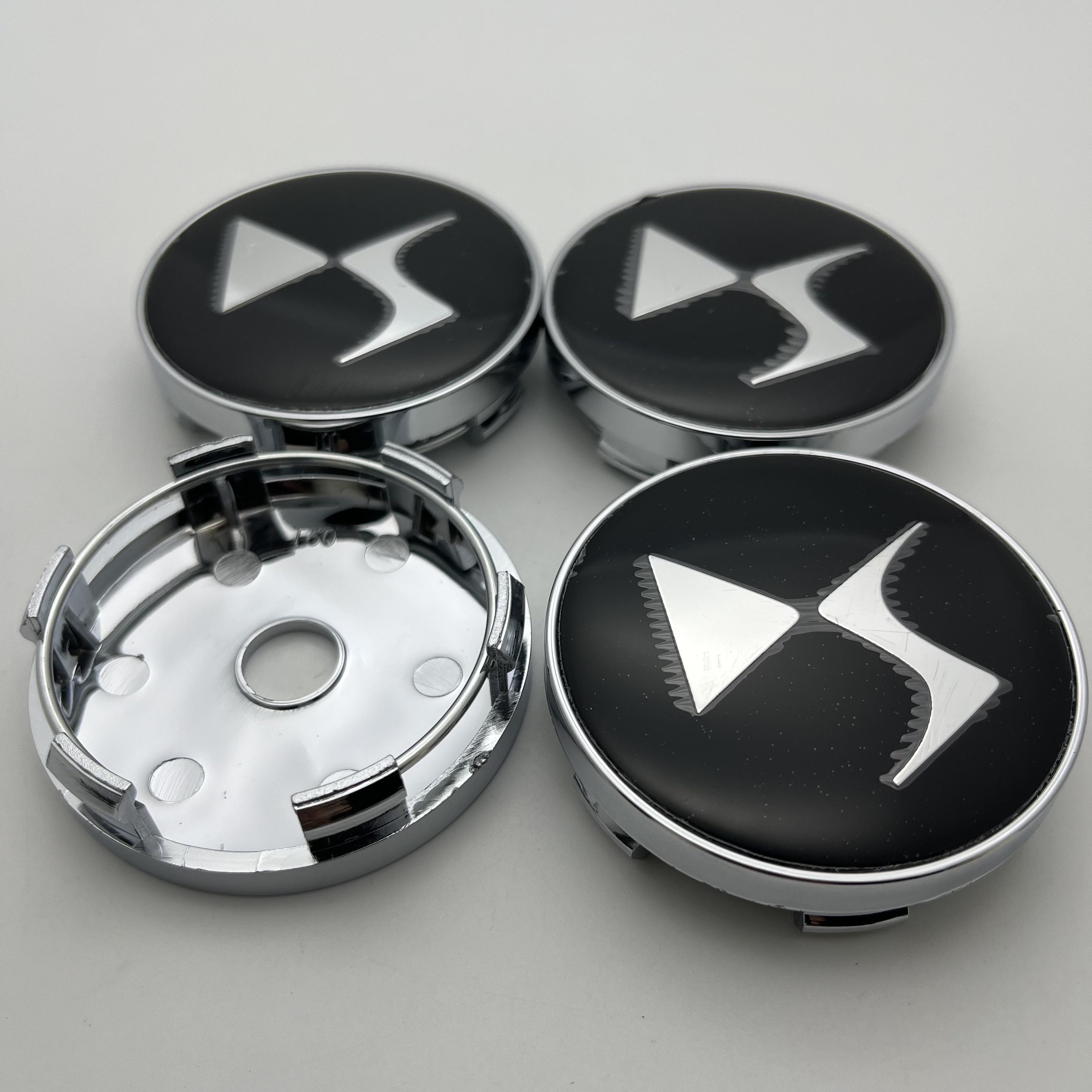 

4 шт. 56 мм 60 мм Автомобільні Універсальні Колеса Центральні Ковпаки Ступиці Наклейка для DS DS3 DS5 DS6 Deesse Стильні Зносостійкі Автомобільні Диски Пилозахисна Кришка 60mm Cap Silver Base