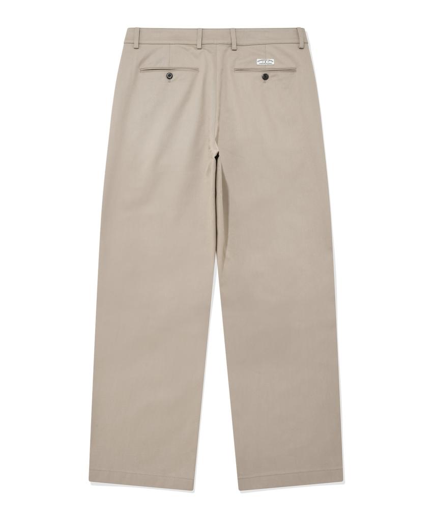 COVERNAT Semi-Wide Chino Pants Beige