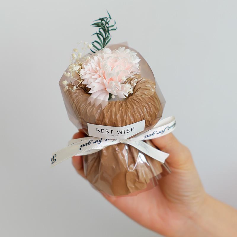 Mini Pocket Bouquet: Preserved Roses & Sunflowers Gift Box for Birthdays & Decor