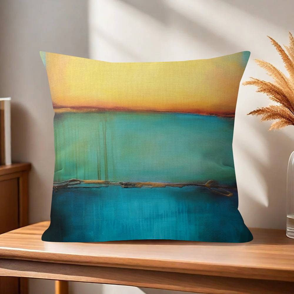 Art Mark Rothko painting  Pillow Gift Home Office Decoration Bedroom Sofa Car Cushion Cover case 45x45