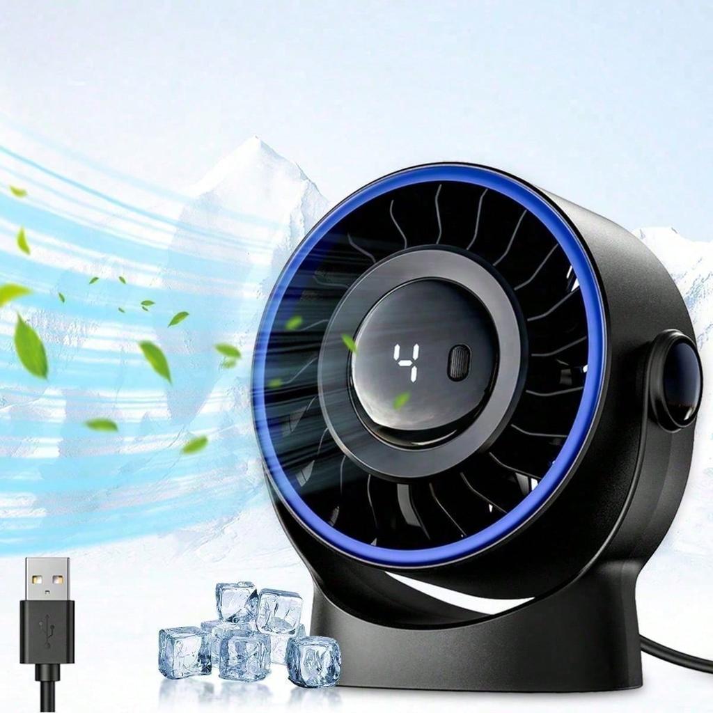 Portable USB Plug-in Desktop Fan, Adjustable Silent Desktop Fan, Used for Cooling Smart Digital Displays