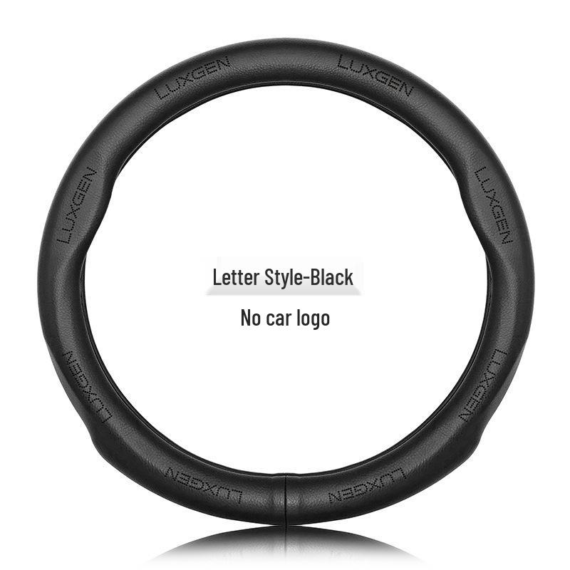 Genuine Leather Luxgen Steering Wheel Cover - Universal Fit for U6, Big 7, S5, U5, 7MPV, Na 5, Rui 3 Models
