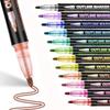 Dreamy Double-Line Outline Pens - 48 Colors for DIY Journaling & Colorful Christmas Highlights