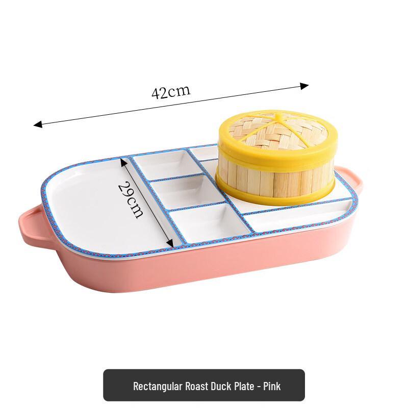 YQXL Chinese Retro Melamine Serving Platters & Display Box