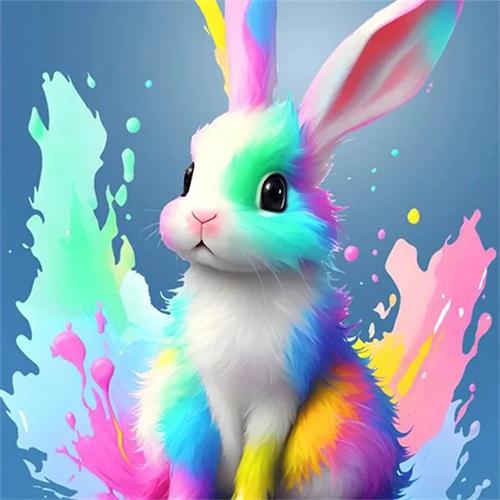 Plná čtvercová kulatá diamantová malba sada kočka pes domácí dekorace 5D diy vyšívací mozaika zvířata fantasy nástěnné umění