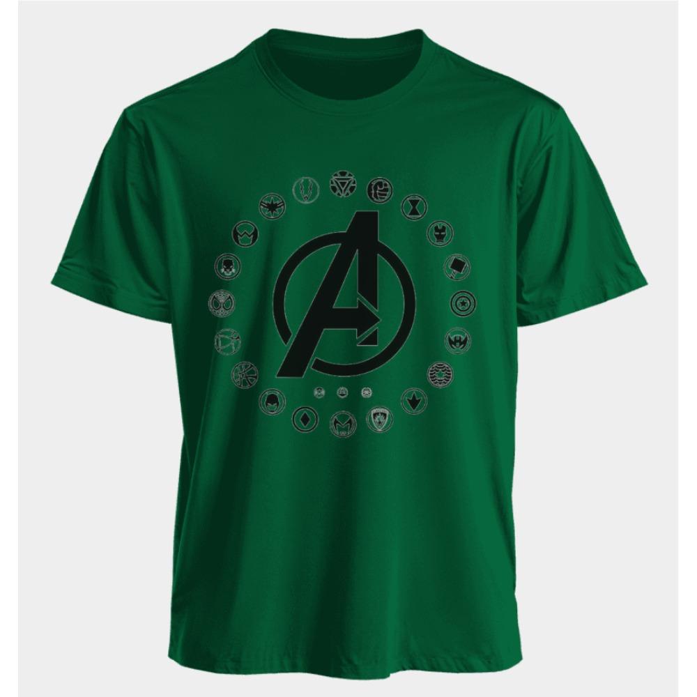 The Avengers Men's and Women's T-shirts Summer American Spring and Autumn New Oversized Casual Trendy Basic Short-sleeved