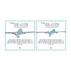 Soul Sister Bracelet Handmade Adjustable Ocean-Inspired Design Women Bracelet with Blue Artificial Crystal Beads