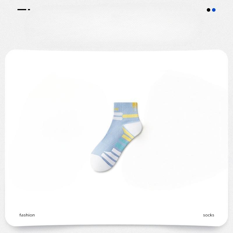 Socks Men's Cotton Anti-odor Sports Socks Spring/Summer Thin Mid-calf Cotton Running Socks